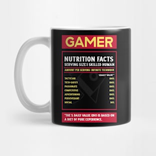 Gamer Nutrition Facts Mug